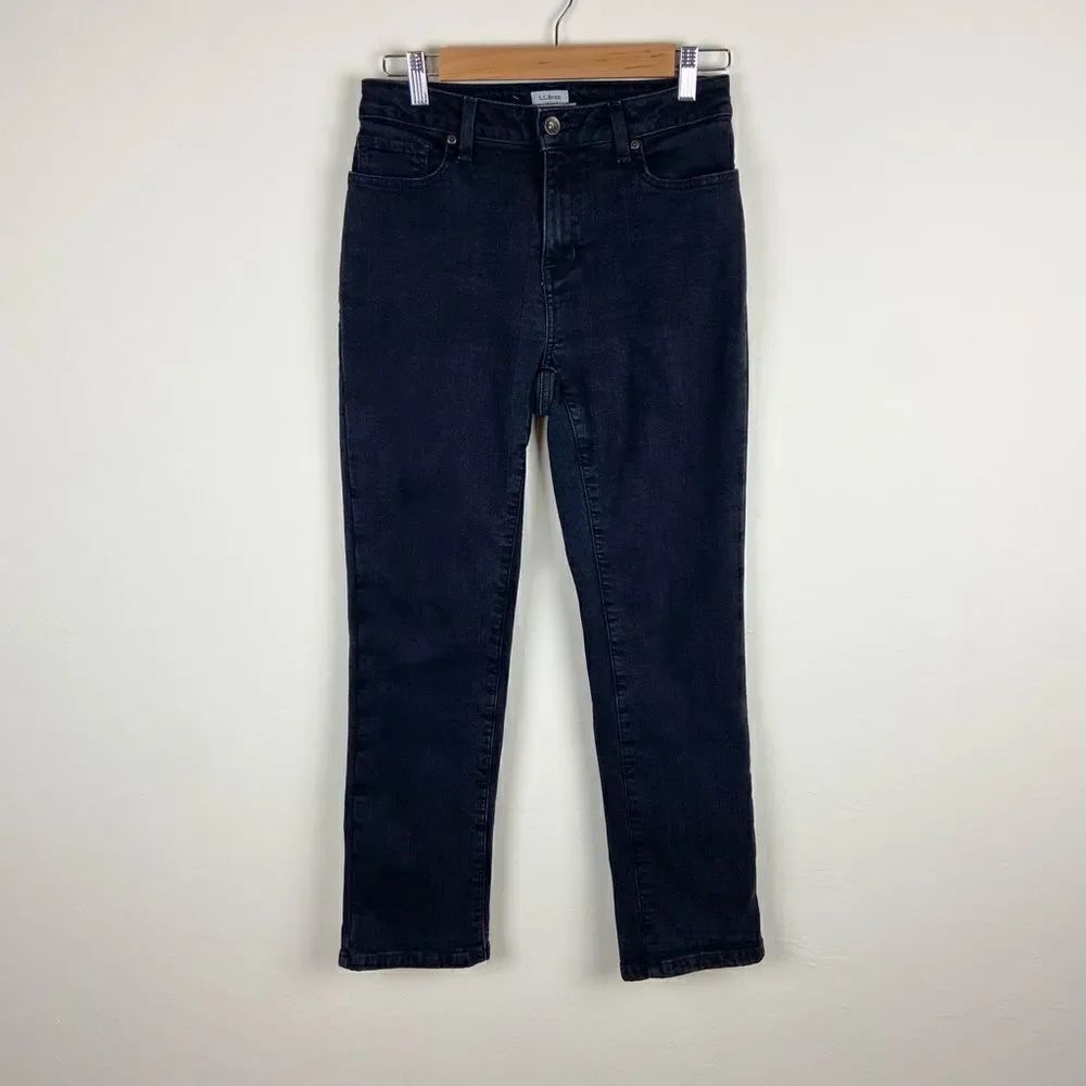 L.L. Bean Fleece-Lined Classic Fit Jeans - Black